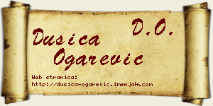 Dušica Ogarević vizit kartica